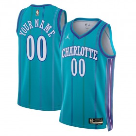 Dres Charlotte Hornets Prilagođeni Jordan 2023-24 Classic Edition Teal Swingman